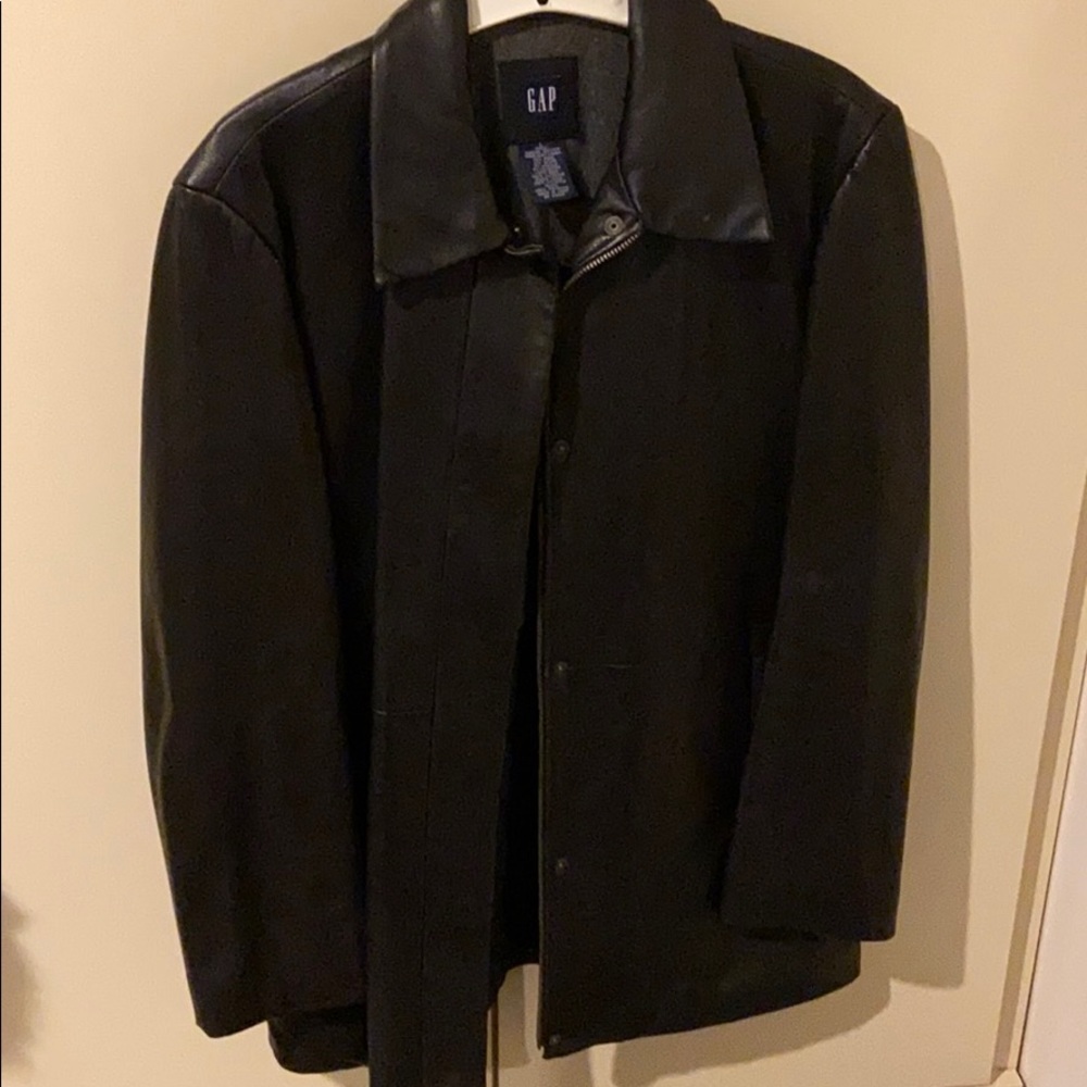 Gap Leather Jacket Size Large - image 1